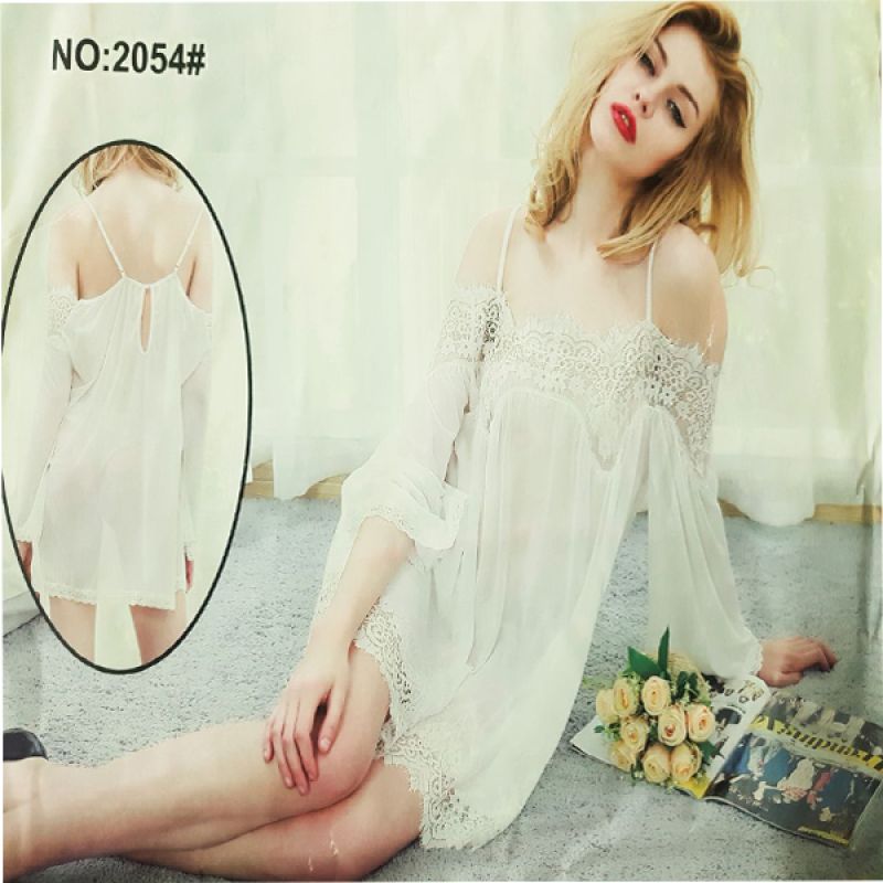 White Lingerie Nightie For Her 